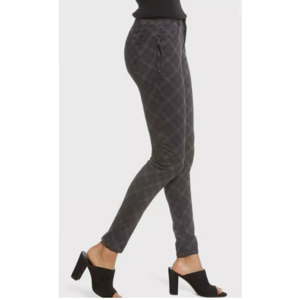 WIT & WISDOM Ab Solution Gray Plaid Skinny Jeans Size 6 - Picture 2 of 9